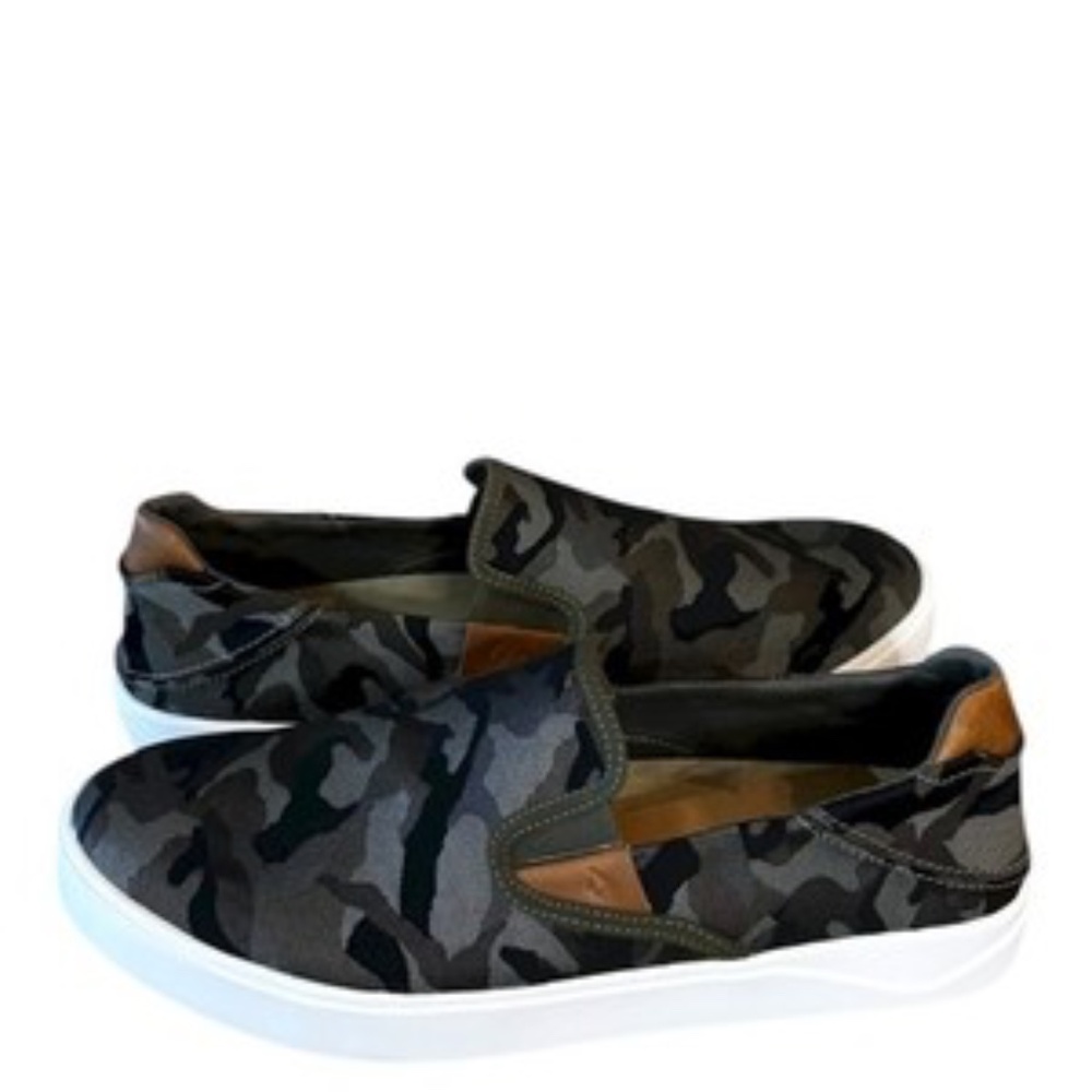 Olukai Lae'ahi Pa'i Mens Slip On Sneakers Size 10.5 Camouflage Green - Picture 3 of 9